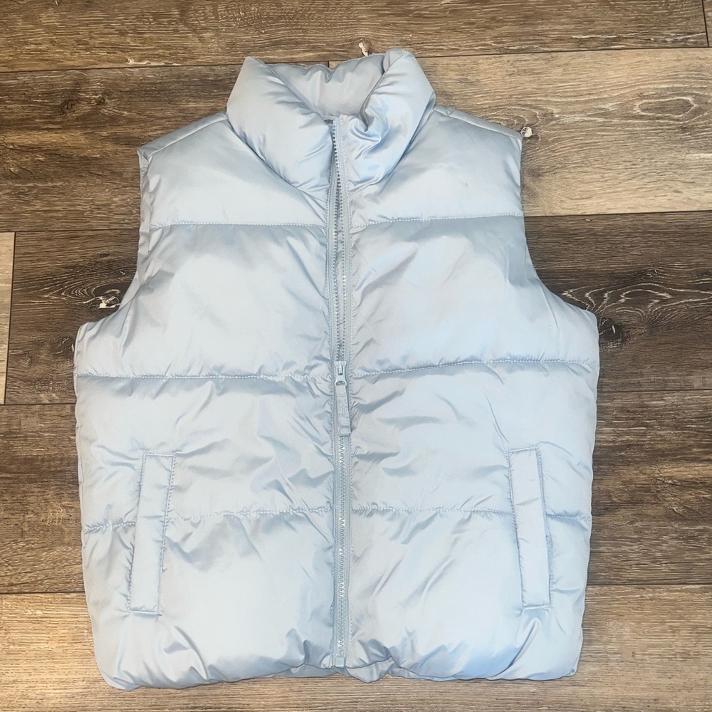 Light Blue Puffer Vest